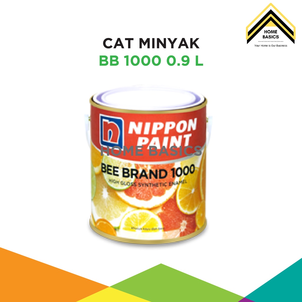 Cat Minyak Bee Brand 1000 Nippon Paint 0.9 Liter / Cat Kayu / Cat Besi
