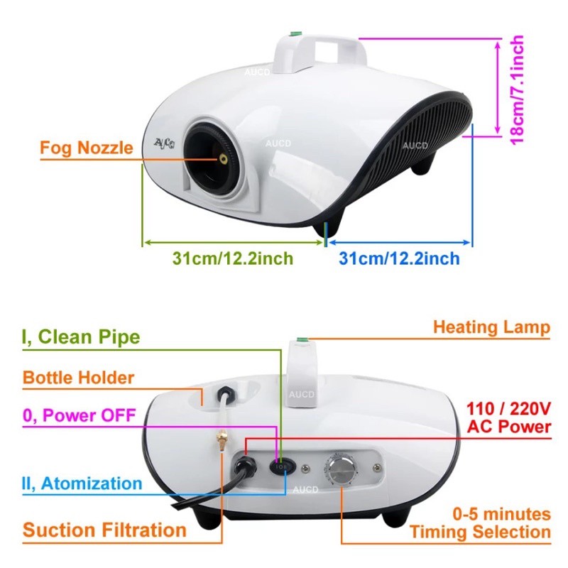 Grosir - 8067 Disinfectant Fog Machine / Mesin Fogging Disinfektan Ruangan &amp; Mobil / Fogging Machine