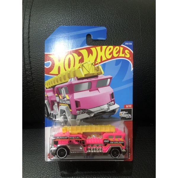 5 alarm hotwheels pink rescue