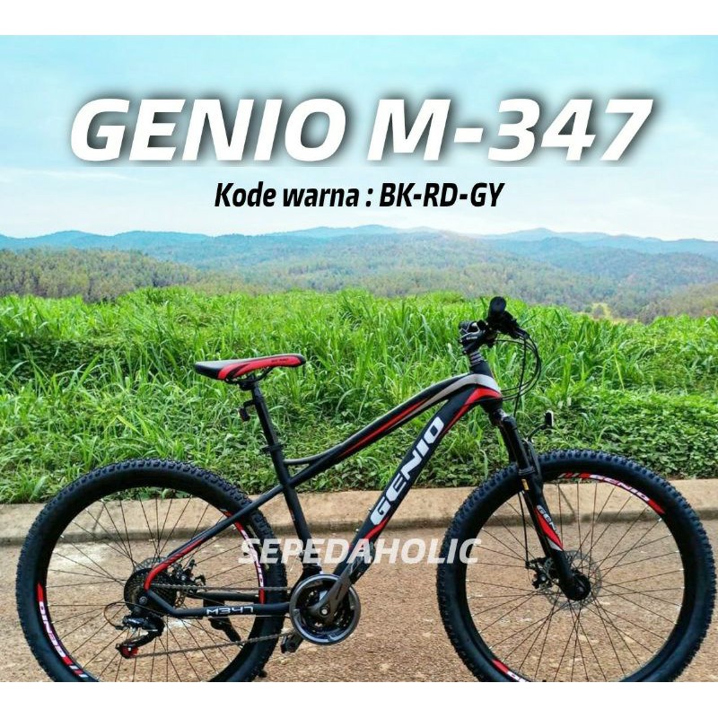 Sepeda Gunung 27.5" Inch MTB GENIO M 347 Rem Cakram 24 Speed