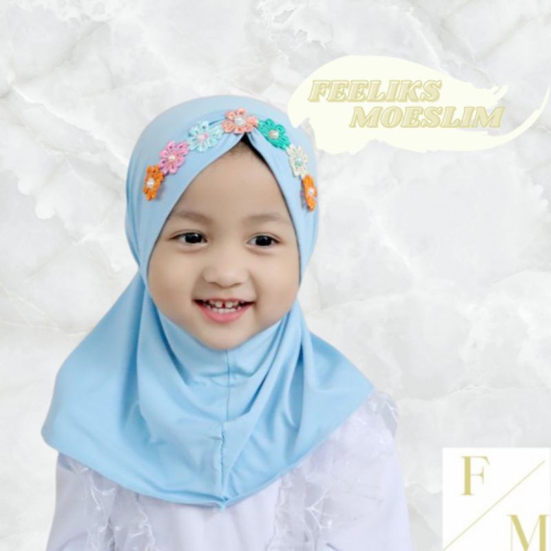 Hijab Anak Motif Jasmine / Hijab nyaman lucu murah kualitas PREMIUM