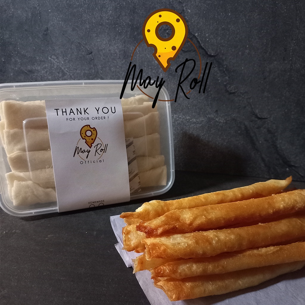 

Terenak dan termurah may roll cemilan frozen food keju original stick roll aroma ( cheese stick)
