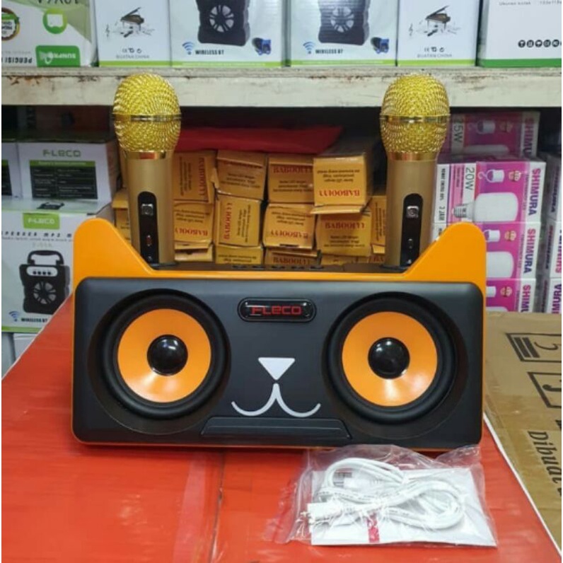 Cod Speaker Fleco Fl-305 Speaker werelles//Speaker Karaoke Free mic 2