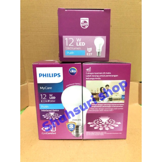 Philips led mycare 12w my care 12 watt 12 w cool day light putih