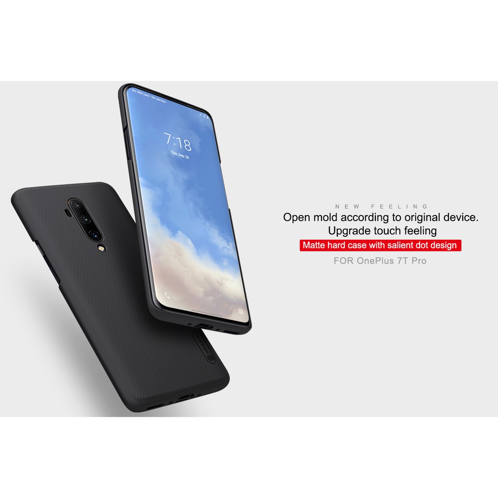 Hard Case Oneplus 7T Pro Nillkin Frosted Shield Casing Original