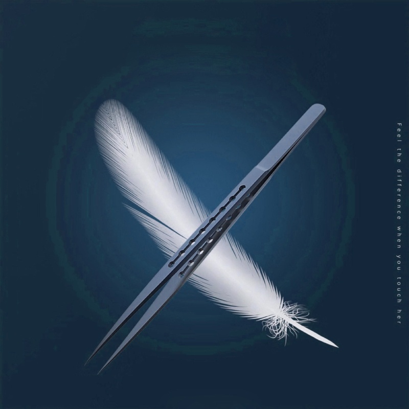 Vivi Ti11 Pinset Lurus Bahan Titanium Alloy Untuk Reparasi Motherboard Handphone