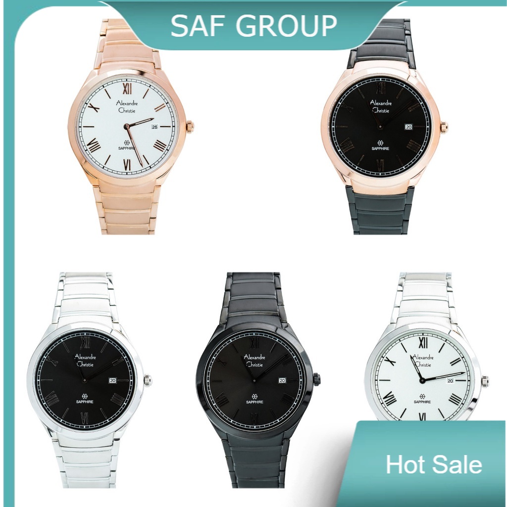 JAM TANGAN PRIA ALEXANDRE CHRISTIE AC 8561 / AC8561 SAPPHIRE ORIGINAL by plp