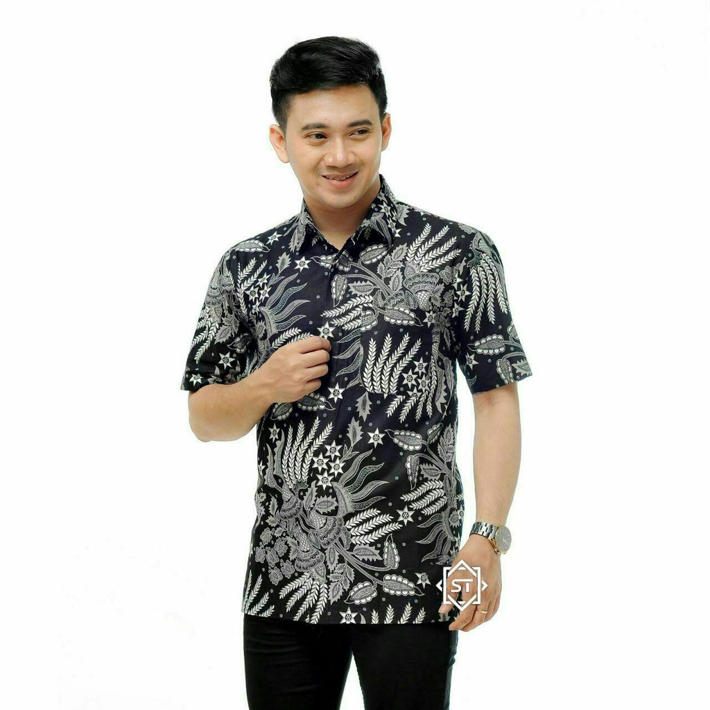 Batik Pria Dewasa Kemeja Batik Lengan Pendek Batik Kantor Motif Terbaru