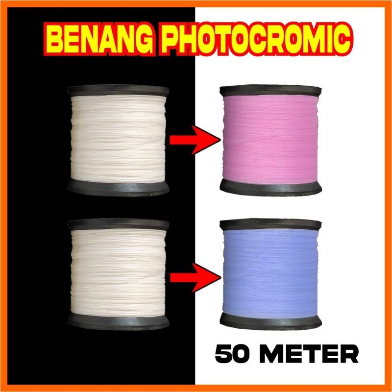 Benang Photocromic Berubah Warna Photochromic Photopia Benang Wraping Joran Assist Hook