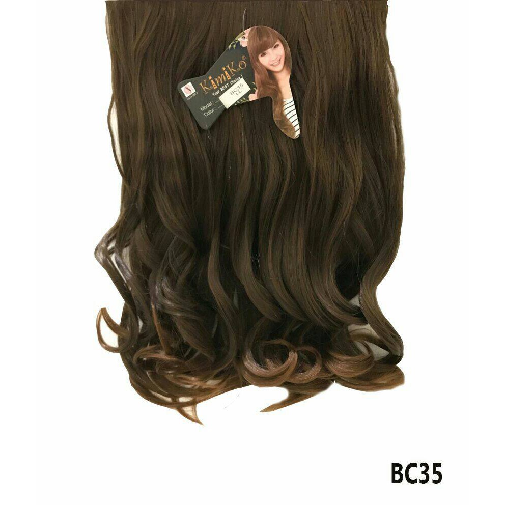 Kimiko hairclip big layer curly / keriting 35cm fullhead