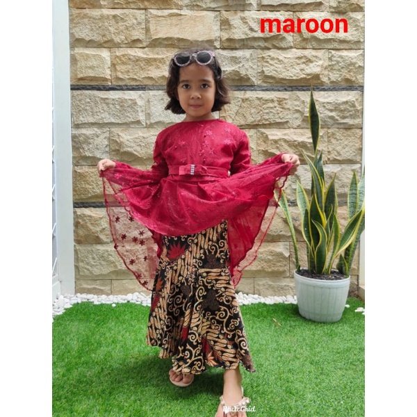 SETELAN KEBAYA ANAK/KEBAYA AURORA ANAK/KEBAYA WISUDA ANAK