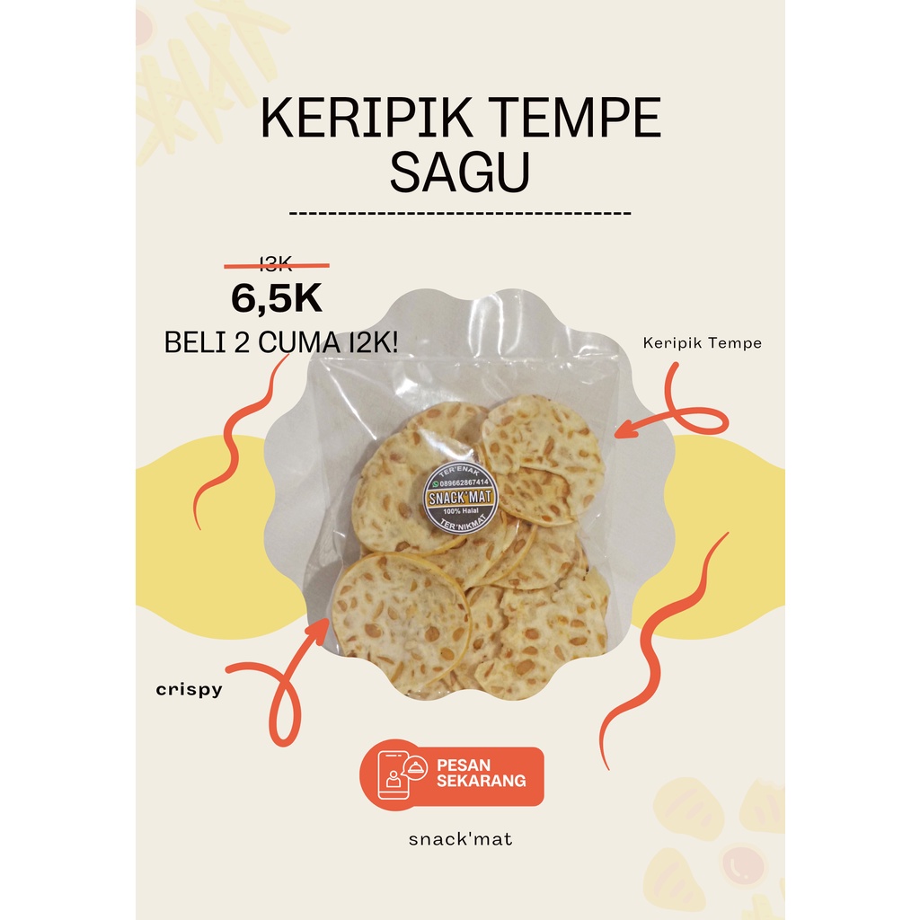 

Snack'Mat - Keripik Tempe Sagu