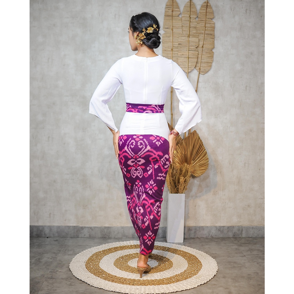 (kode 3) ONE SET KEBAYA JADI AIR FLOW KIMONO LONCENG+KAMEN MOSCREPE+SELENDANG-1