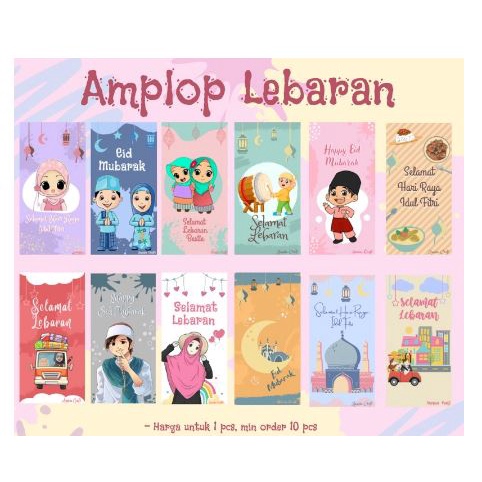 AMPLOP LEBARAN  (HARGA PERAMPLOP)/AMPLOP LEBARAN/AMPLOP UNIK/AMPLOP ANGPAO LEBARAN MURAH