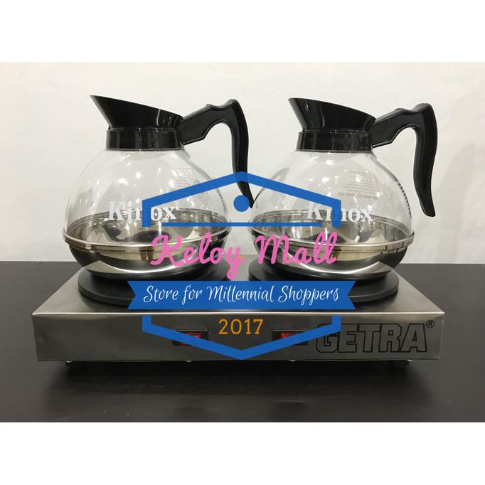 Pemanas Kopi Coffee Warmer Getra + 2 Teko Premium Kinox/Kris