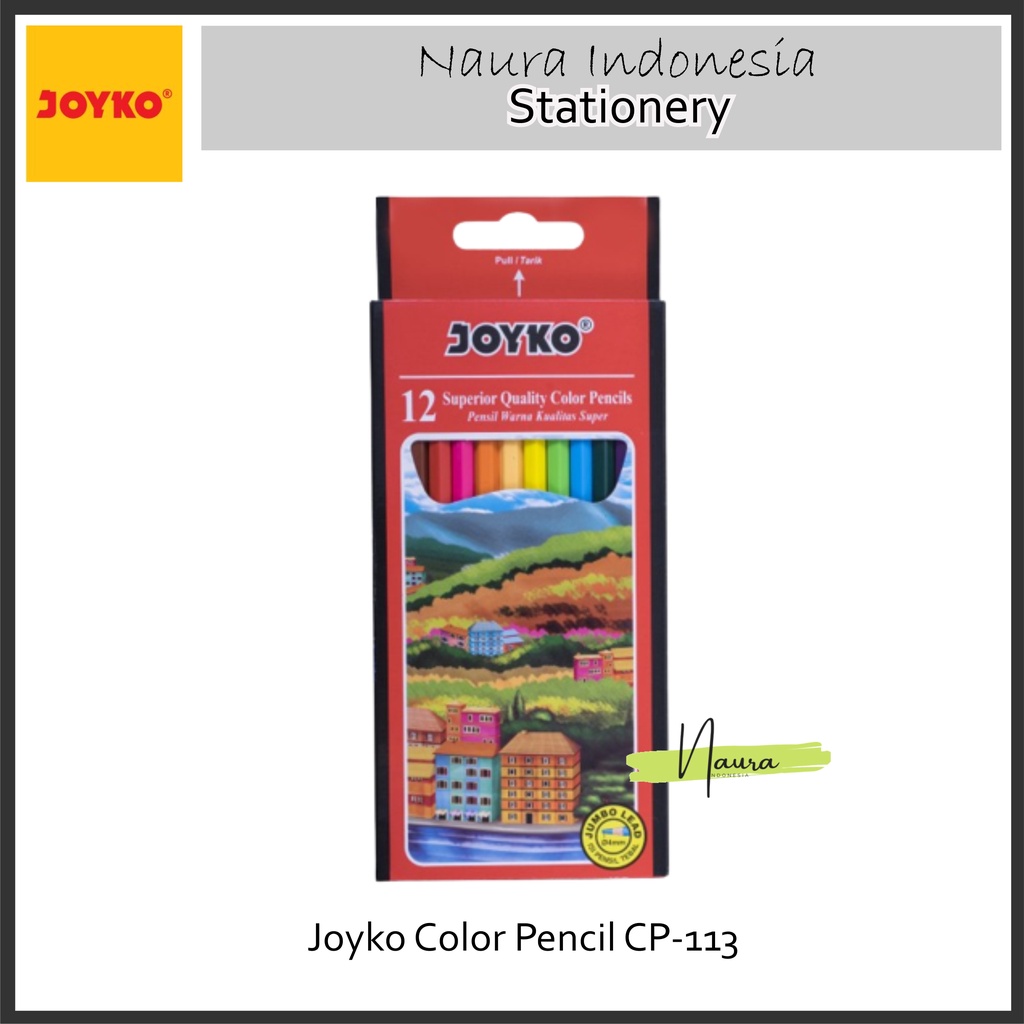 

Pensil Warna Jumbo | Color Pencil Jumbo Lead JOYKO CP-113