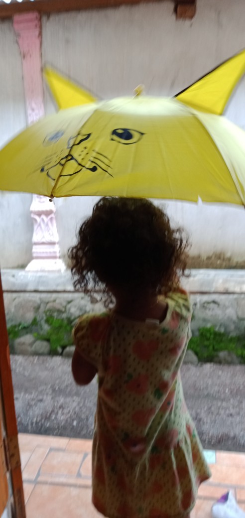 Payung Anak [ada Kuping] Model Hewan Warna-warni Lucu