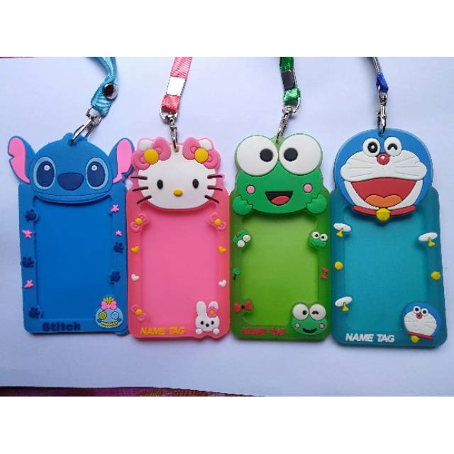 

Name tag karakter keroppi doraemon hello kitty