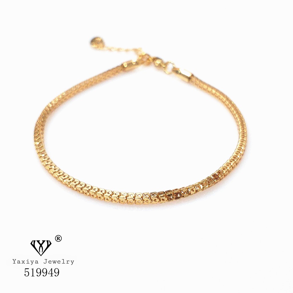 

Gelang rantai lapis emas Perhiasan imitasi Gold18k Yaxiya Jewelry 428