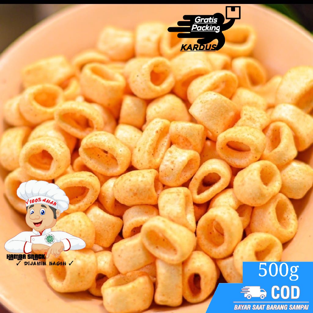 

MAKARONI MICRO 500g / SNACK TERMURAH - JAJANAN JADUL GURIH RENYAH DAN RASA DIJAMIN NAGIH BISA COD