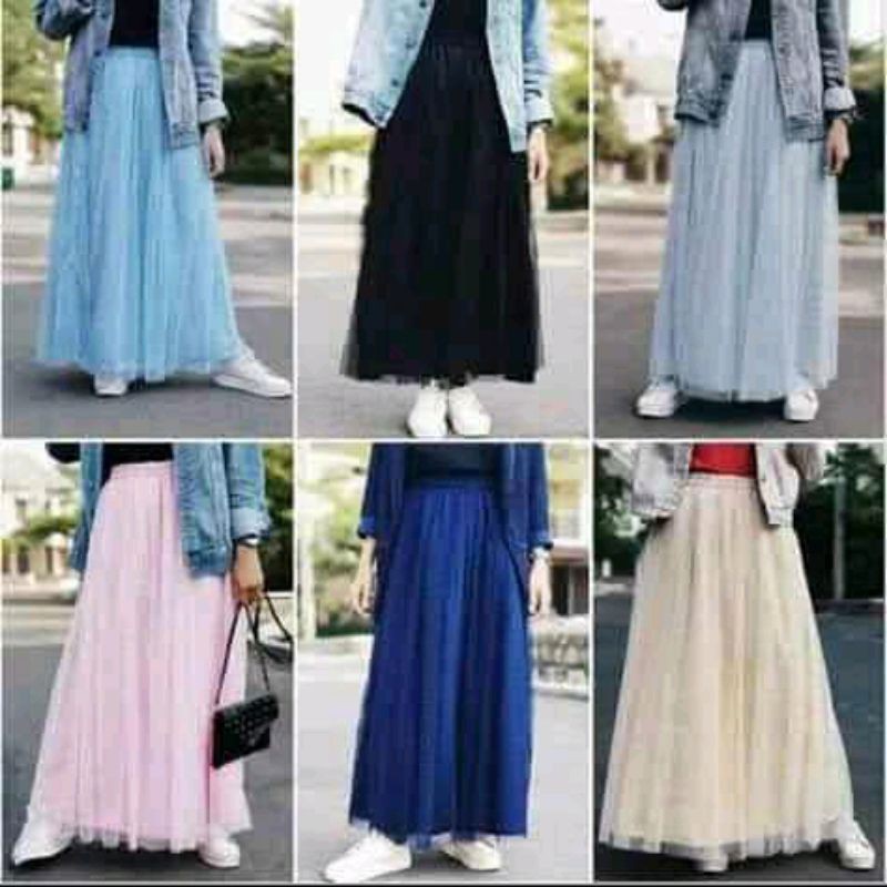 (1kg muat #6pcs,) rok TuTu MAXY model HIGTh  bahan mesh elastis