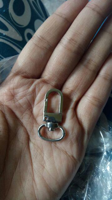 (1pc) Kait Model Gembok 1,2cm Nikel Tebal