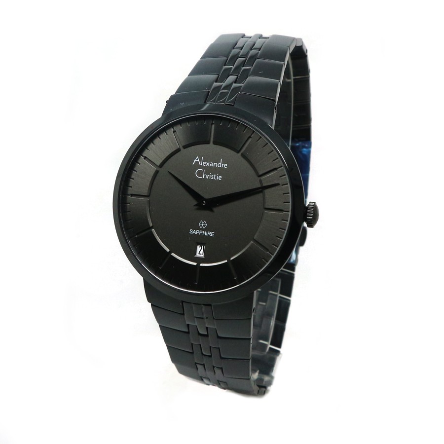 ALEXANDRE CHRISTIE WATCH AC 8565 PRIA BLACK GREY ORIGINAL