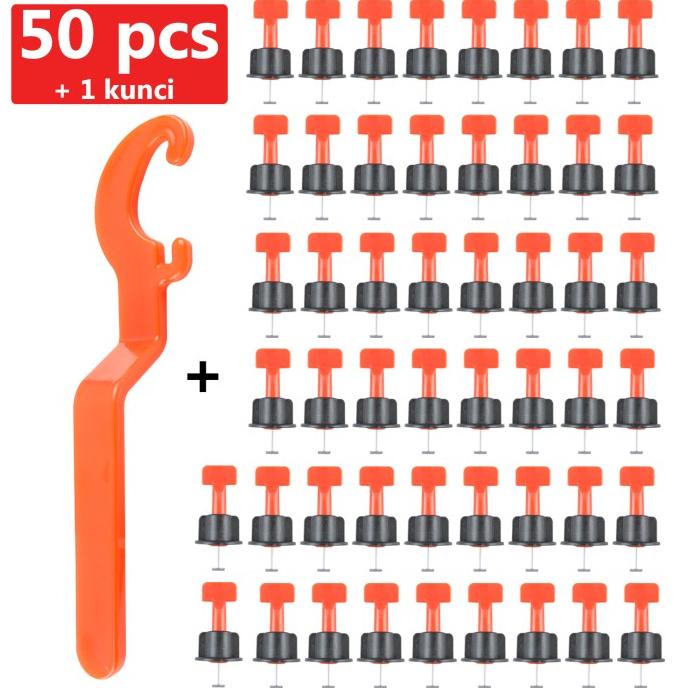 Tile Leveling Alat Pengukur Jarak Keramik Lantai/Dinding 50Pcs Promo Murah