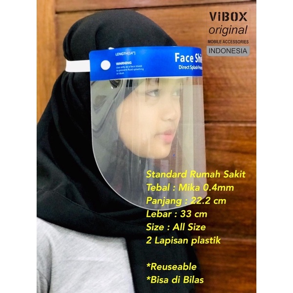 PROMO FACESHIELD ORIGINAL IMPORT BAHAN BAGUS