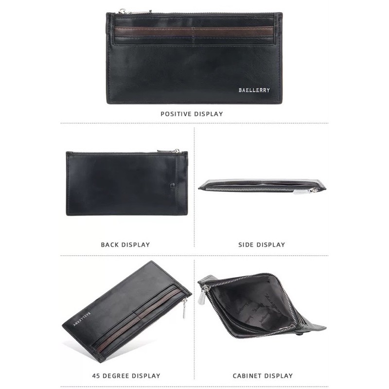 Dompet Kulit Pria Wanita ada Slot HP Dompet Panjang Baellerry C2350