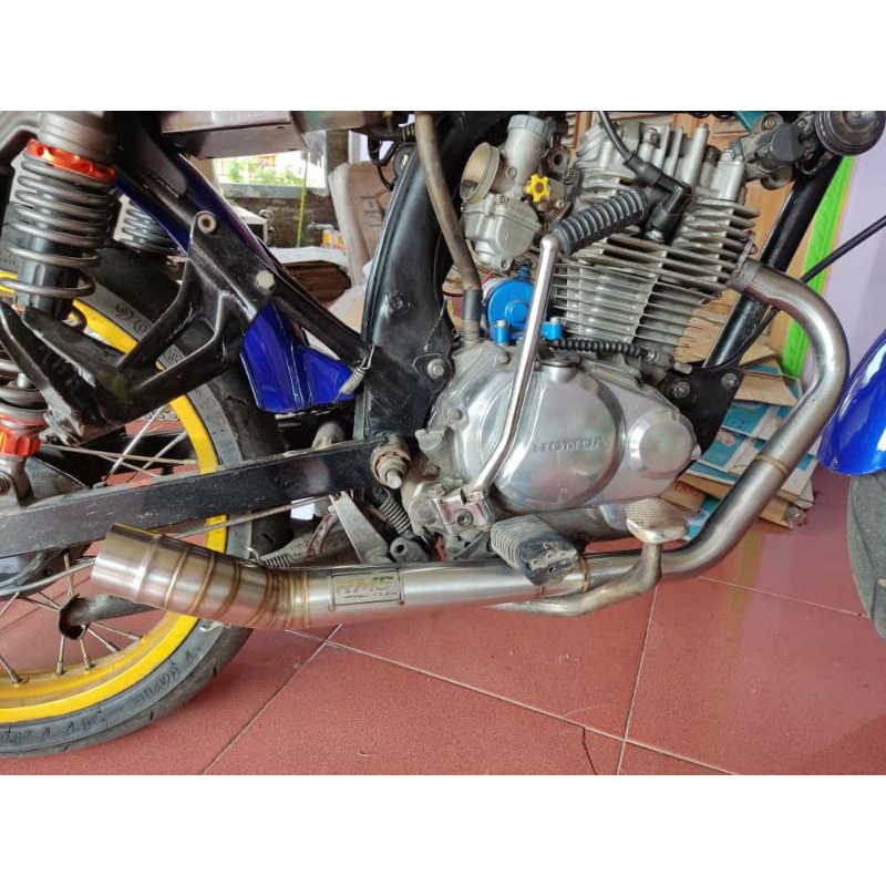 Leher Knalpot CB Tiger Megapro Gl pro roll paten RMS Muffler Original
