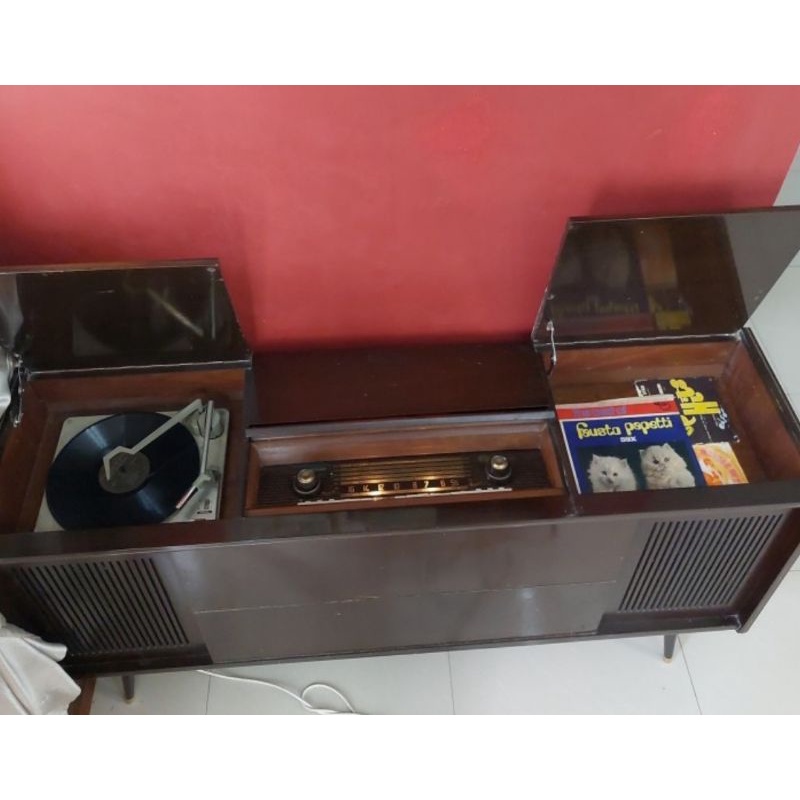 Radio turntable cabinet nordmende jumbo