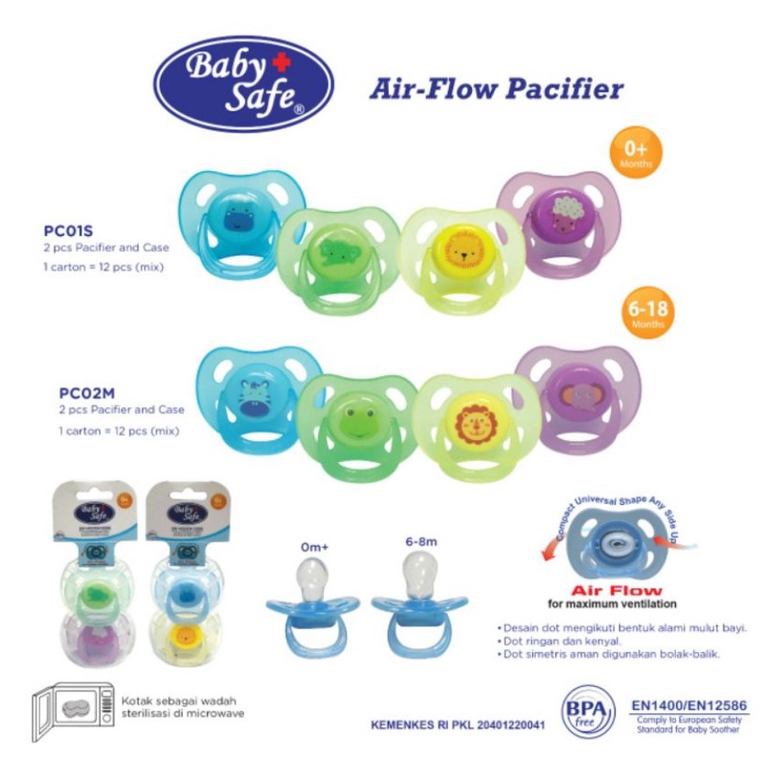 Baby Safe Air Flow Pacifier | Empeng Bayi