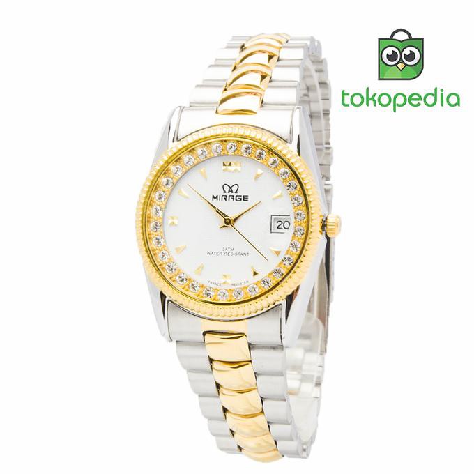 TERBARU MIRAGE JAM TANGAN WANITA RX COMB SILVER/GOLD/WHITE TERLARIS