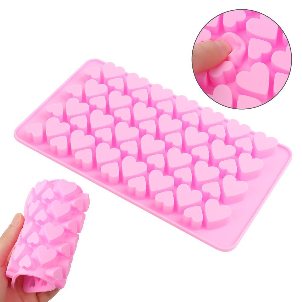 Cetakan Silikon Nanas 3D Alat Dekorasi Kue Es Batu Valentine Permen Coklat Mini Heart Mould