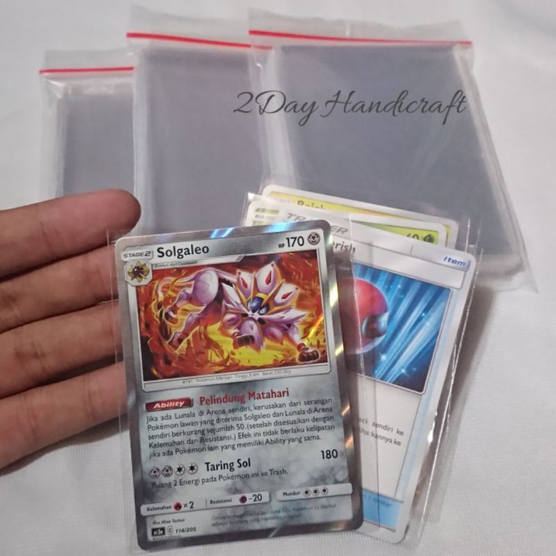 Sleeve Kartu Plastik 7x9 - Untuk Plastik Kartu Pokemon Yugioh