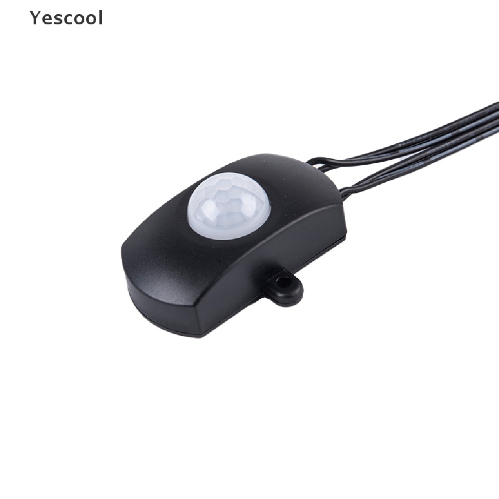 Yescool Switch Sensor Gerak PIR Inframerah DC 5 / 12 / 24V Untuk Lampu Strip