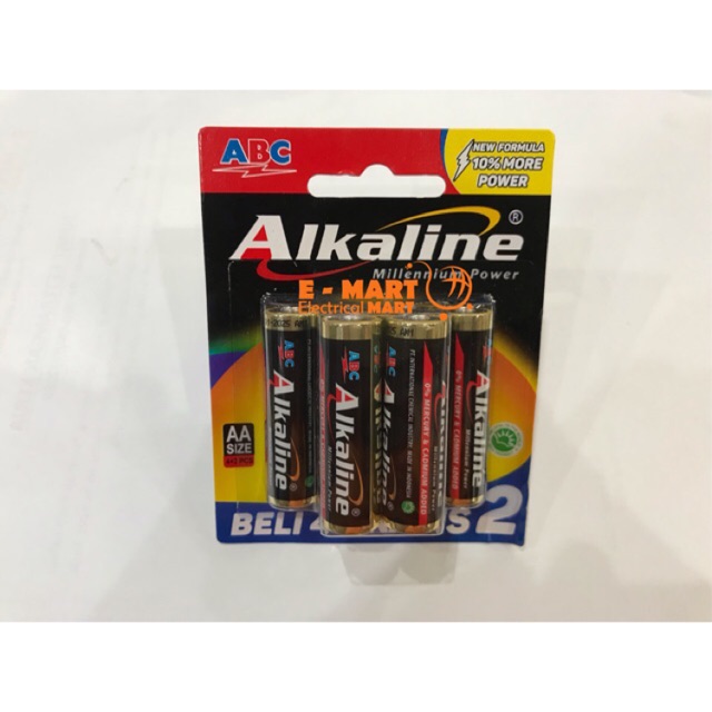 PROMO Baterai AA ABC Alkaline 6PCS / Battery AA Alkaline / AA Batrai isi 6 LEBIH HEMAT