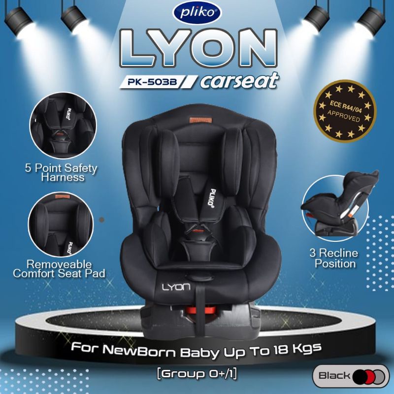 Car Seat Pliko Lyon PK-503B / Kursi Mobil Bayi