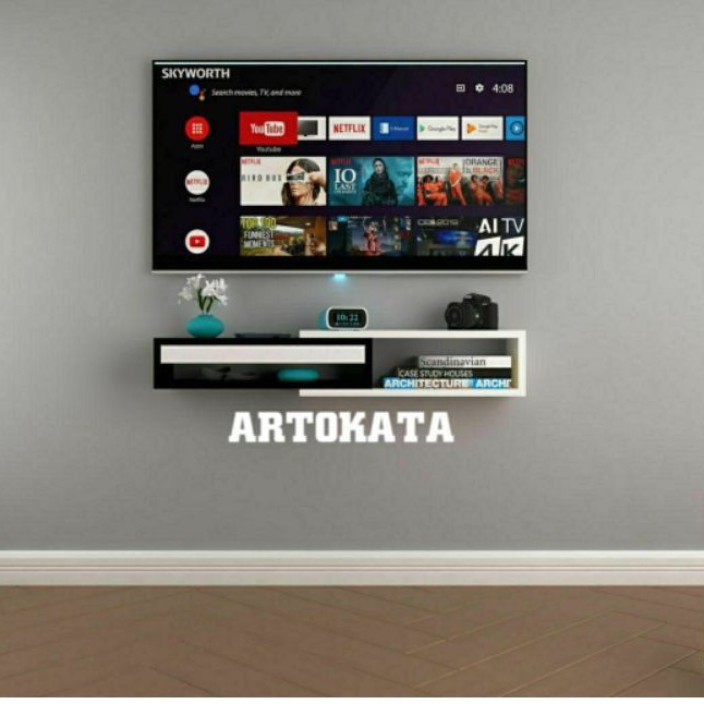 COD Model rak pot bunga kembang dari kayu sederhana tv minimalis make up besi  buku dinding e