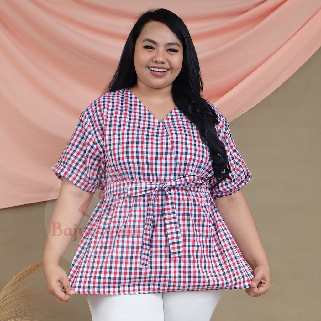 ATASAN BIG SIZE LD 120 WANITA / BLOUSE JUMBO / BAJU WANITA JUMBO / BAJUBUNDA APRILIA-C