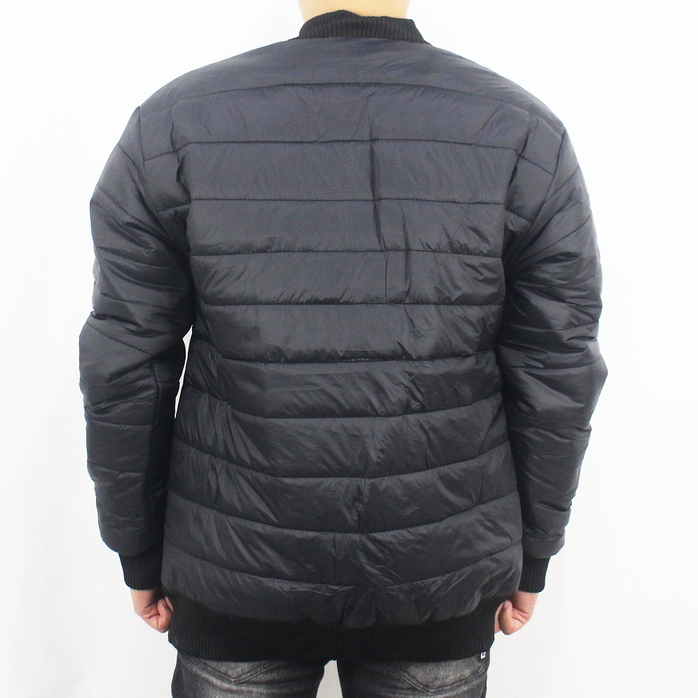 JAKET BOMBER PUFFER TEBAL PRIA - JAKET WINTER - JAKET PARASUT TEBAL - JAKET GUNUNG TEBAL PRIA HITAM