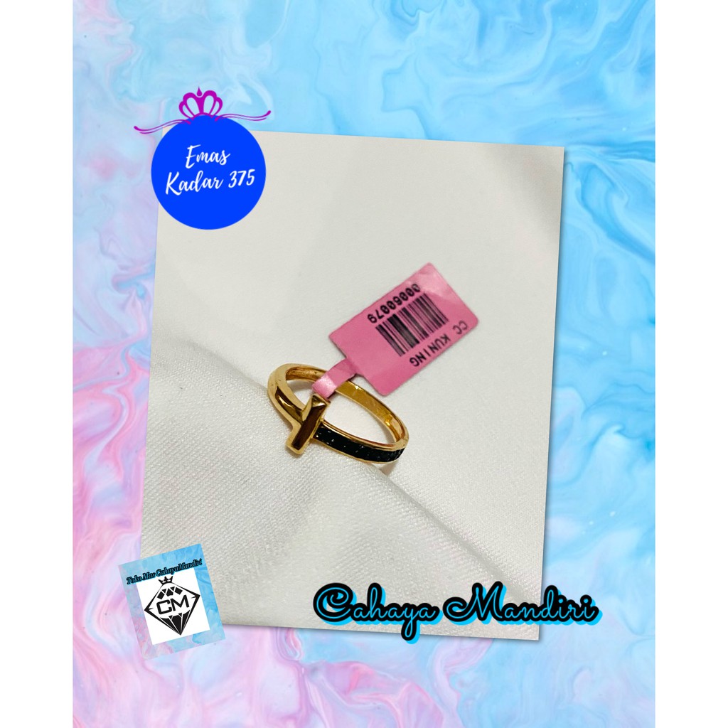 Cincin Emas Kadar 375 (8K) Berat 1,280 Gram