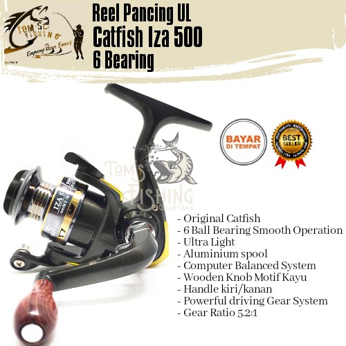 Reel Pancing UL Catfish Iza 500 (6Bearing) Mini Murah