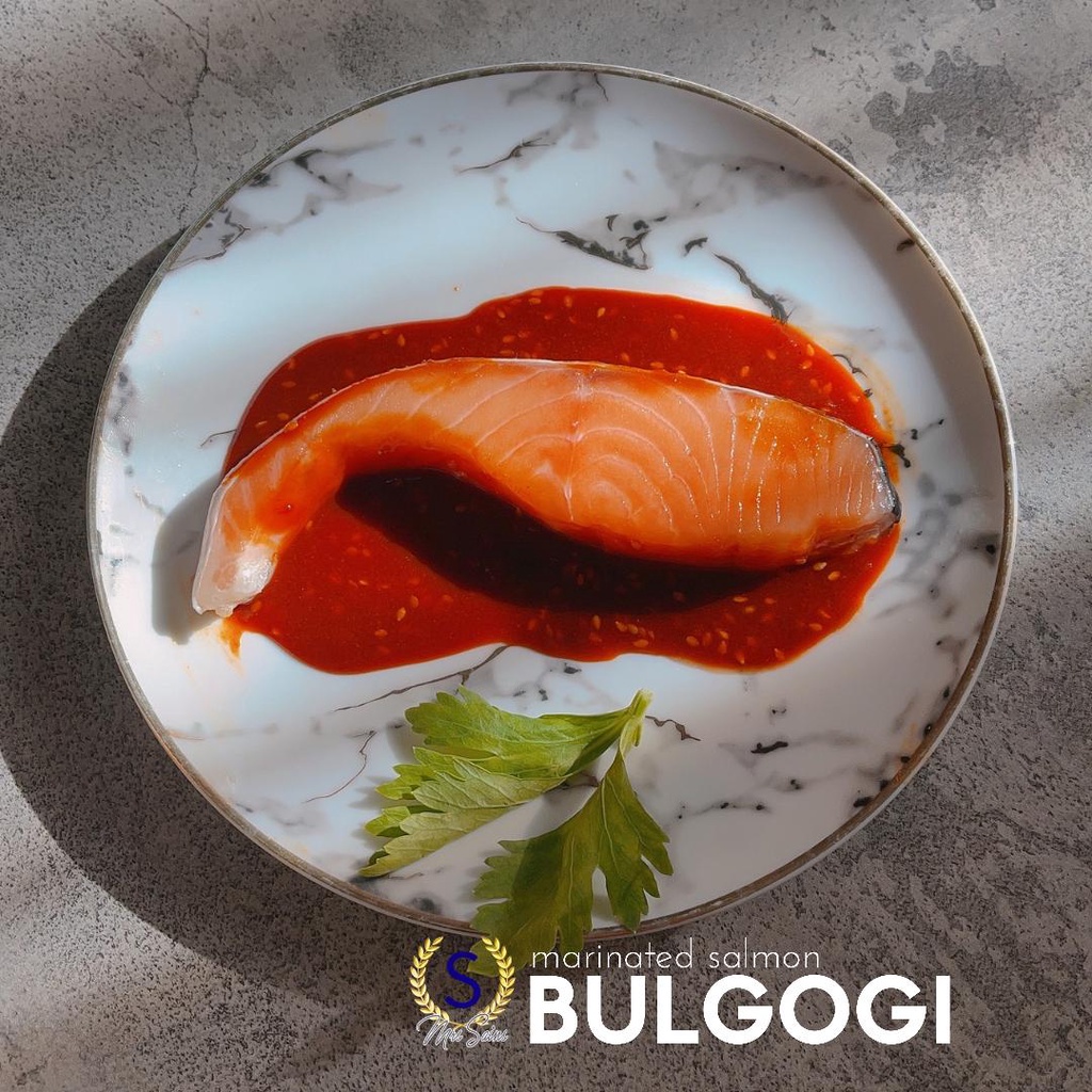 

Salmon Marinasi / Marinade Salmon rasa Korean Bulgogi Ready to Cook