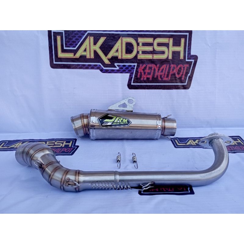 KNALPOT JRM ALL MATIC (INLET 38/50) BEAT MIO VARIO AEROX SCOOPY NMAX PCX LEXI ADV GENIO FREEGO XRIDE SPACY XEON SPIN DLL