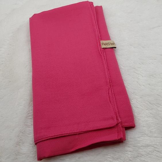 Model baru kerudung jilbab segi empat bahan PARIS VOAL PREMIUM anti letoy bisa untuk sekolah warna p