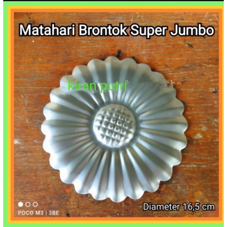 bunga matahari brontok super jumbo aksesoris ornamen pagar besi