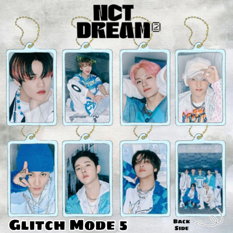 NCT Dream Glitch Mode Acrylic Clear Keychain Gantungan Kunci Akrilik