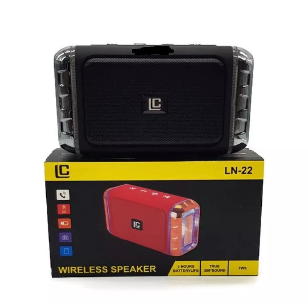 Speaker Bluetooth LN-22 Portable Wireless Speaker LED LN22